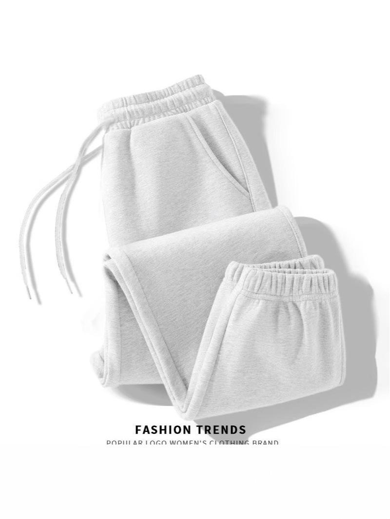 

2024 Утепленные бархатные спортивные штаны для похудения, маленького размера и плюс сайз, для осени/зимы - Универсальные штаны с манжетами для путешествий на открытом воздухе M