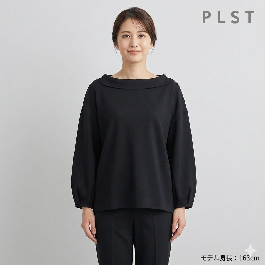 Unused PLST black black blouse long sleeve tops ceremony formal