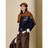 INMAN Women's Retro Embroidered Knitted Cardigan Sweater