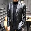 Giacca di Pelle di Lusso Cappotto in Pelle da Uomo Abito Cappotto Casual Giacca da Abito Piccolo da Uomo Giacca in Ecopelle da Uomo