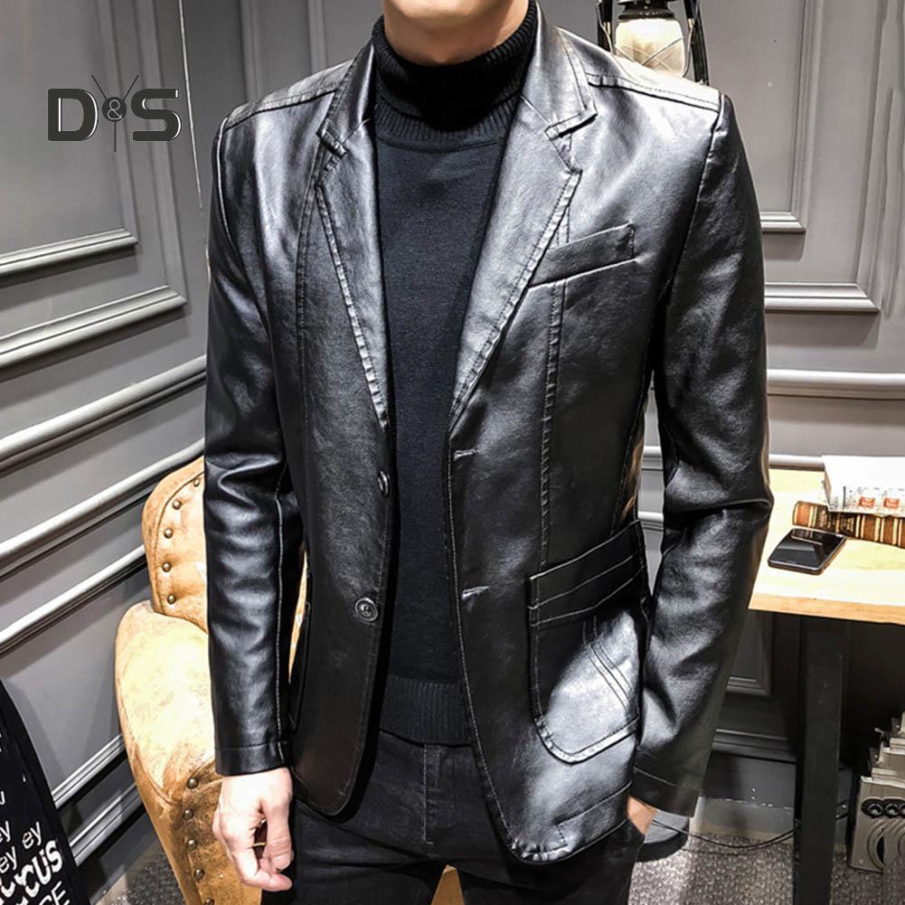 Giacca di Pelle di Lusso Cappotto in Pelle da Uomo Abito Cappotto Casual Giacca da Abito Piccolo da Uomo Giacca in Ecopelle da Uomo