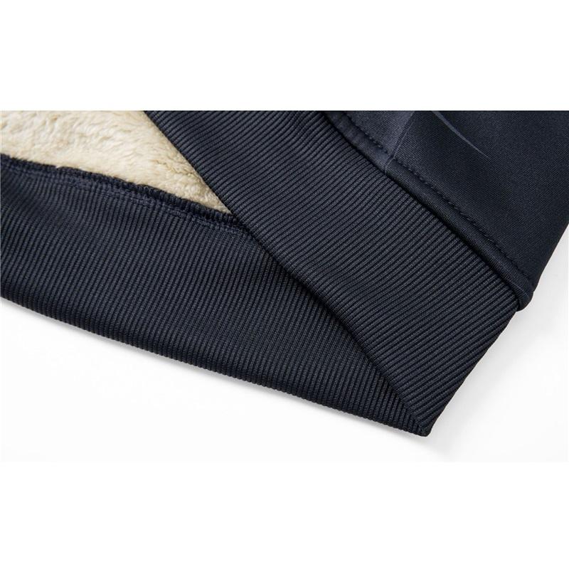 Men's Winter Fashion Casual With Thick Lambskin Fleece Hooded Cardigan Jacket