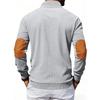 American Style Loose Sweatshirts Spring Autumn Men's Vintage Corduroy Stand-Up Collar Contrast Patchwork Casual Long-Sleeved Sweatshirt