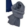 Wool Knitted Scarf Korean Version Versatile Solid Color Simple Woolen Warm Couple Thickened Scarf