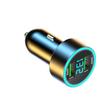 120W Dual Flash Car Charger with Digital Voltage Display for Super Fast Mobile Charging