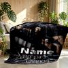 Custom Name Personalized horror theme Print Blanket, Home Decor, Bedroom, Sofa, Camping, Couch, Gifts for Birthday Christmas