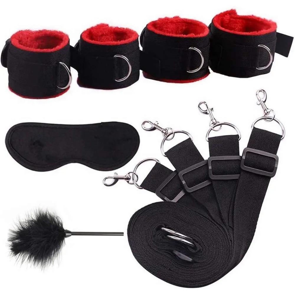 Sada sexuálních hraček Sexy Bondage Omezení Fetiš Pouta Pár Sexuální Hra Lano Sexuální Pouta Dospělé Pomůcky 18+ Dospělá Hra Hračka