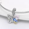 DIY Jewelry Charm Butterfly Pendant Bead for Bracelet Crafting Accessories Suitable for Various DIY Projects and Personal Customization