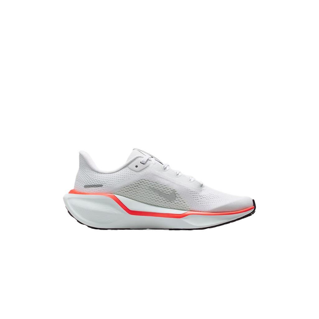 Nike Air Zoom Pegasus 41 GS White Bright Crimson Kids Sneakers Barely-Green Metallic-Silver FN5041-108