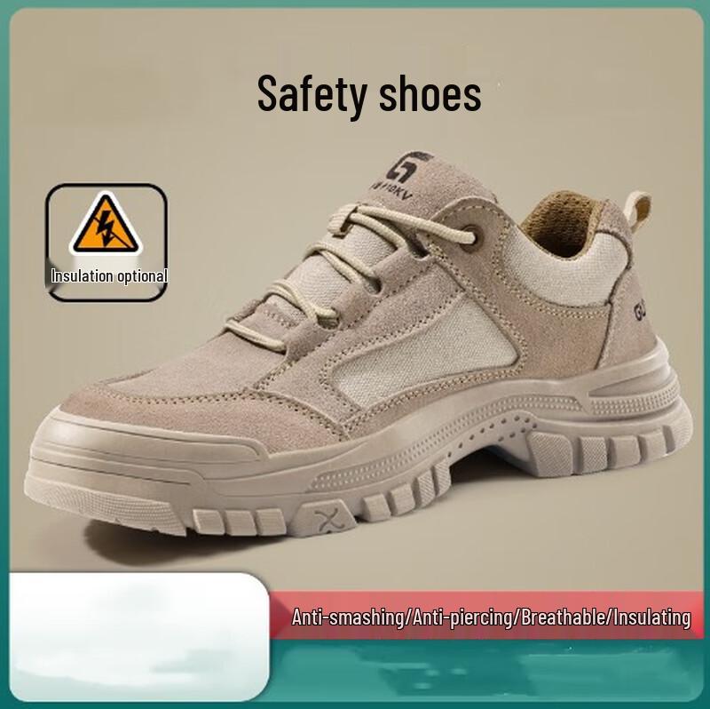 HUIZUMEI Men s Breathable Steel Toe Safety Boots