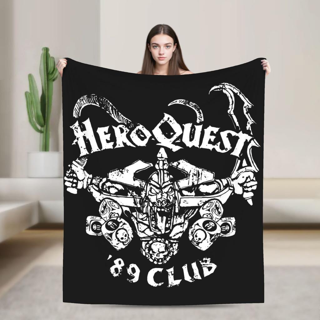 Heroquest Roleplay Game 90s RPG Knitted Blankets Flannel Gaming Warm Throw Blankets for Bedding Throws Quilt Portable