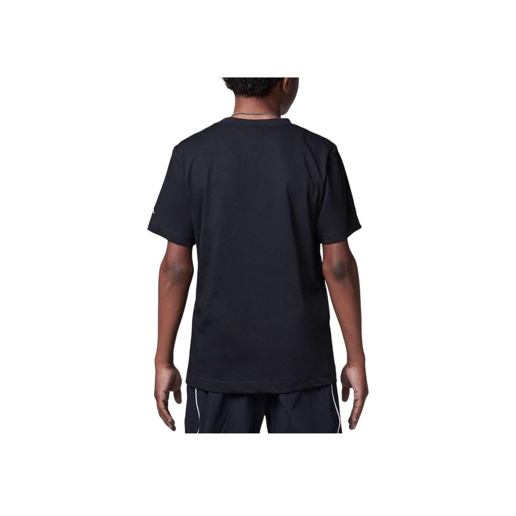 Jordan MVPT T-Shirt Motion Jumpman Bequemes Logo-Muster Weich Kurzarm Kinder Tops Schwarz 95D262-023