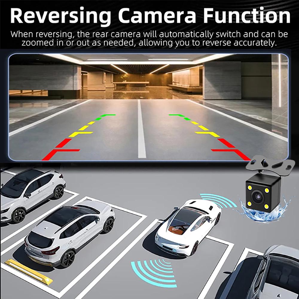 3 Channel WIFI Dash Cam for Car 1080P Video Recorder Dashcam Front&Rear Camera Black Box Car DVR Optional Rear View Camera