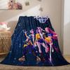 1PC Kpop Demon Hunters HUNTR/X Print Fleece Blanket for Adult Quality Super Soft Warm Blanket for Travel Office Home