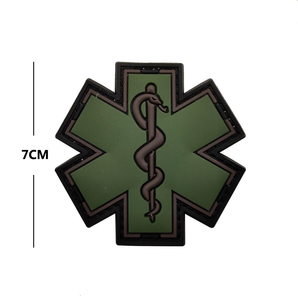 Cross-Border Snake Rescue PVC Patch: Loud Scream EMT Hot Girl Embroidered Arm Patch
