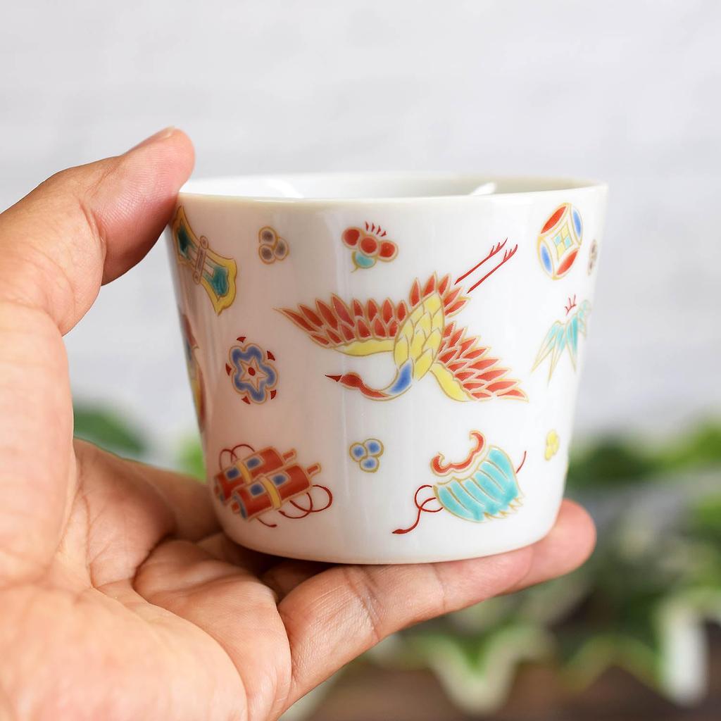 Waza No Kura Stylish Kutani Ware Soba Choko (Soba Cup) - Treasures Galore, Ceramic, Brand Name, Japanese Tableware, Made In Japan