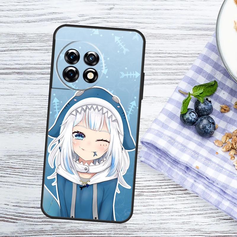 Anime Hololive Gawr Gura Case For OnePlus Nord 5 CE 3 4 Lite N20 N30 OnePlus 15 13 10 11 12 13T 13R 12R 10R 15R Cover