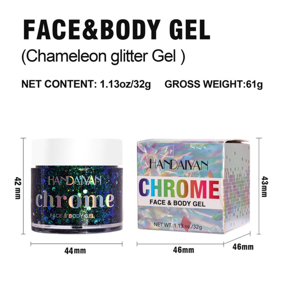 HANDAIYAN Change Dragon Sequenant Eye Shadow Gel Face Body Night Shop Stage Small Cosmetic Flash