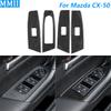 For Mazda CX-50 CX50 2022-2026 Carbon Fiber Window Lift Switch Control Panel Cover Decorative Car Accessories Decoration Sticker