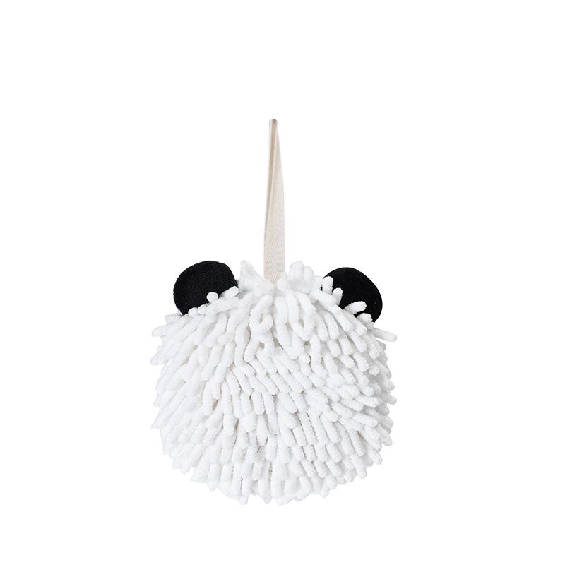 Cartoon Animal Chenille Hanging Hand Towel - Thickened Kids' Hand Towel