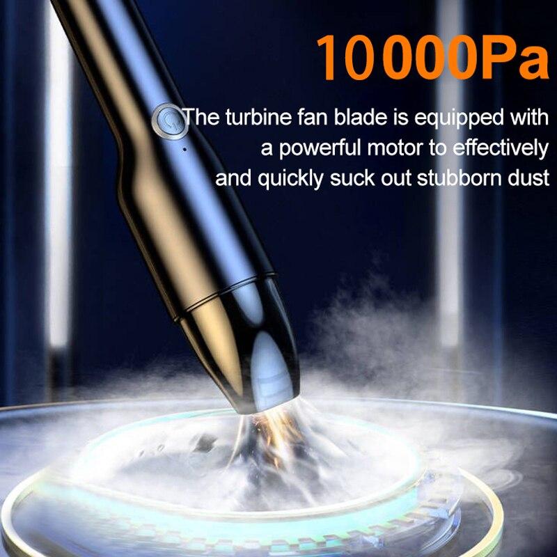 

New Design Car Vacuum Cleaner 10000PA Strong Suction Wireless Portable Vacuum Cleaner For Car Home Desktop Keyboard Cleaning