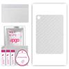 apgo Protective Skin Sticker for the Back Compatible with TCL Tab 10S 5G, Wrap Film, Foil, Vinyl - Pattern Transparent Carbon