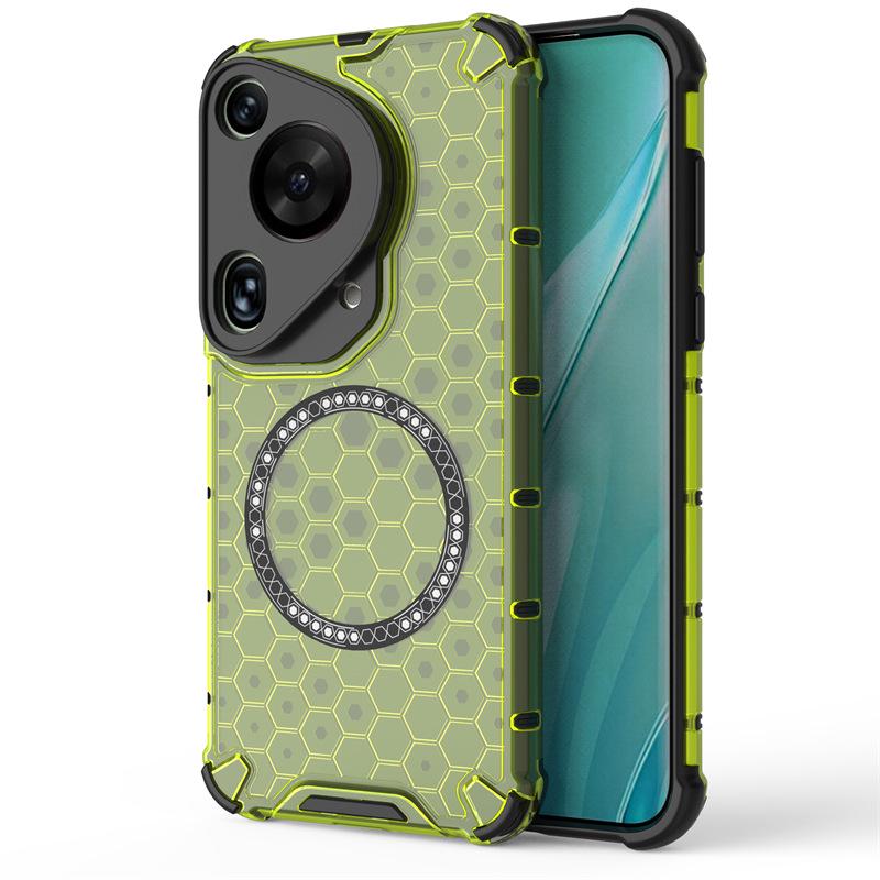 Creative 2-in-1 Honeycomb Magnetic Phone Case for Huawei P70 Ultra/Mate70