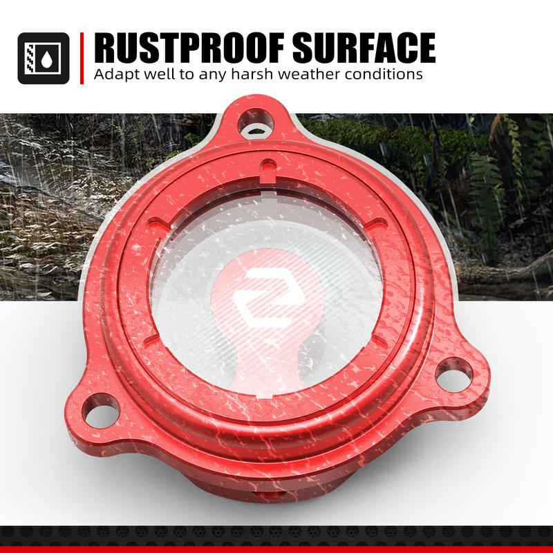 NICECNC For Honda XR650L XR 650L XR 650 L 1993-2025 XR600R XR 600R 1990-2000 Motorcycle Transparent Engine Oil Filter Cover