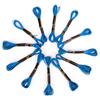 24 Piezas Hilo Punto de Cruz Bordado Brillante Azul Trenzado Hilo Dental Lana Hecha a Mano Madejas de Algodón