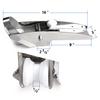 HANSE MARINE Boat Parts Stainless Steel Selflauching Anchor Bow Roller Mirror Polished for Marine Boat Yacht