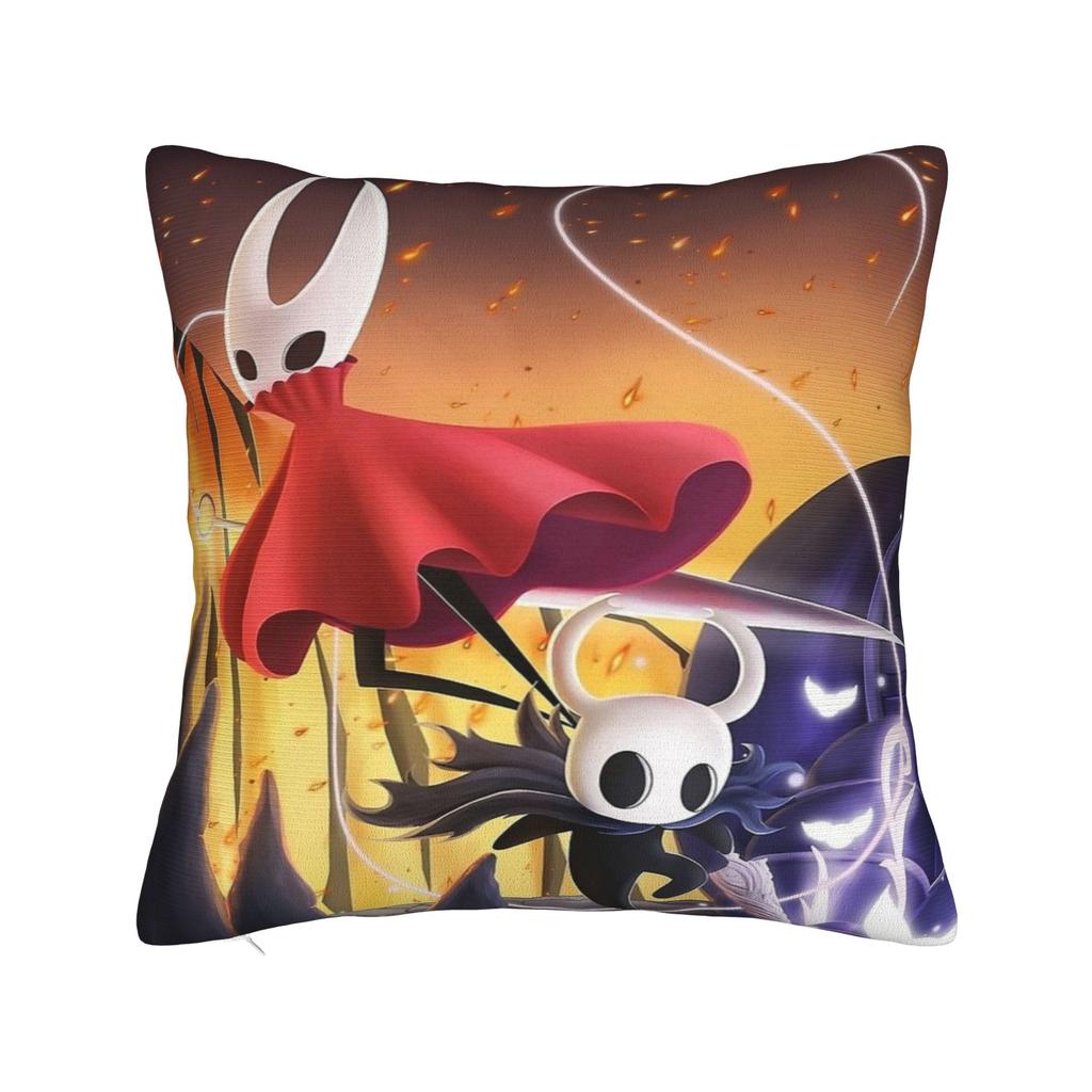 Hollow Knight Quadratische Kissenbezüge Polyester Auto Action-Abenteuer Kissenhülle Kreative Dekor Kissenbezug 4545