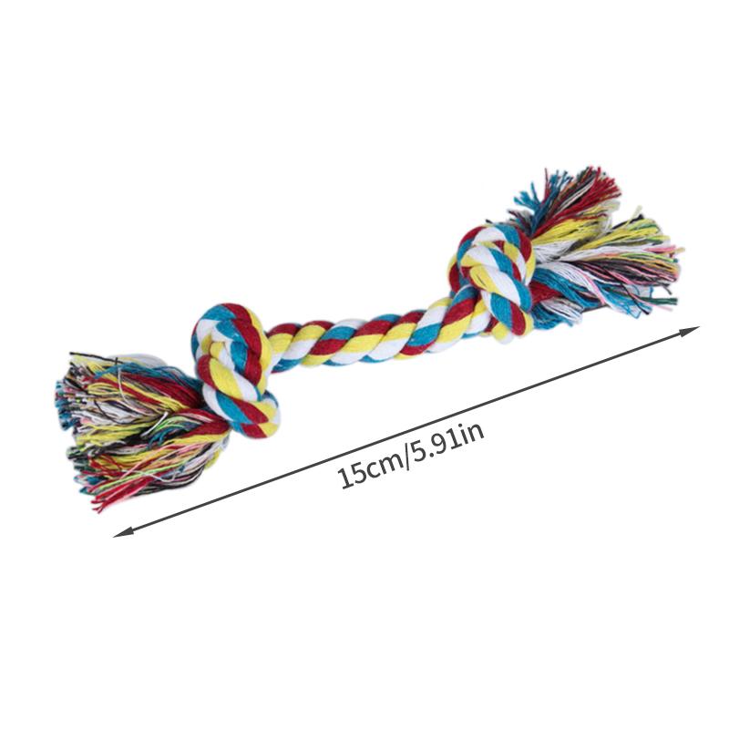 Dog Toys Puppy Cotton Chew Rope Knot Toy Durable Braided Dog Cleaning Teeth Bone Rope Dog Training Supplies Juguetes Para