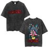 Washed Vintage Rock Band Gorillaz The Now Now Album Graphic Tshirts Men Women Clothing Hip Hop Punk Oversized Crewneck T Shirts