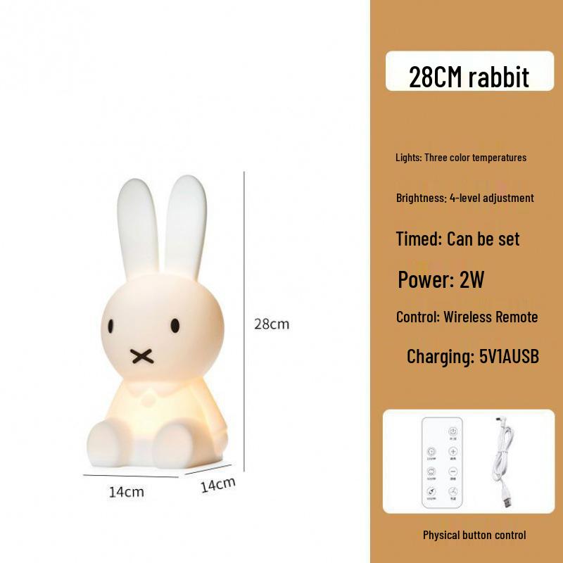 Children's Cartoon Bedside Night Light - Soft, Eye-Friendly Lamp for Baby Girl's Bedroom