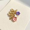 Cute Flower Pendant Ornaments Bag Hanging Funny Cherry Blossom Keychain  Backpack Accessory