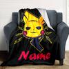 Pikachu Lightning Bolt Digital Printed Fleece Blanket Lightweight Blanket For Sofa Bed Travel Camping Living Room Office Sofa Chair And Bed Soft And