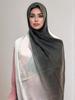 Premium Two-color Hijab Headscarf Soft Breathable Hijab Muslim Women Scarf Gradient Cotton Viscose Modal Hijab