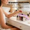 Foldable Cosmetic Bag, Large Capacity With Multiple Compartments, Portable Makeup & Storage Bag