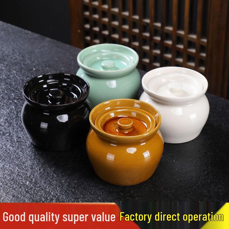 Single-Serve Ceramic Stew Pot with Lid for Soups and Snacks