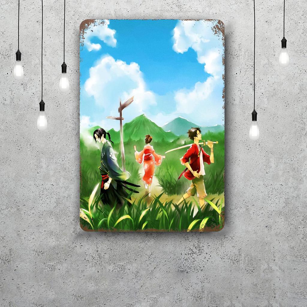 samurai champloo Decor Vintage Metal Signs Tin Signs Captain Poster Decor for Bar Pub Club Man Cave Wall Decoration