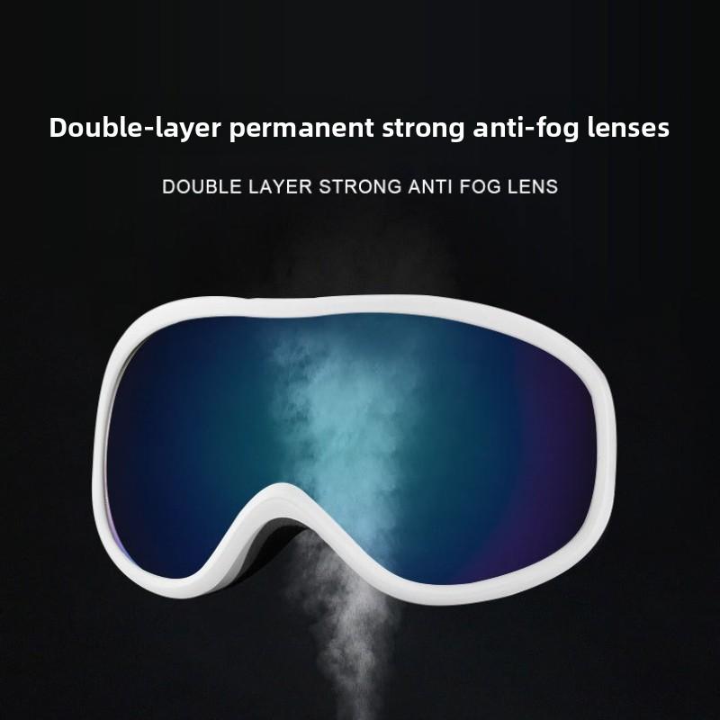 Anti-snow Blindness Snowboard Goggles Anti-fog Card Myopia Ball Lens Large Field of View Ski Goggles