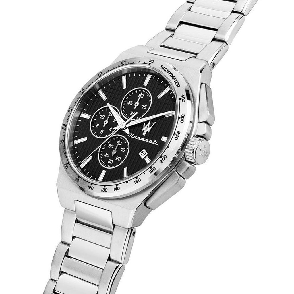 Maserati Velocita Chronograph Stainless Steel Black Dial Quartz R8873653004 100M Men's Watch