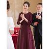 Elegant Mid-Sleeve Satin A-Line Mother's Dress