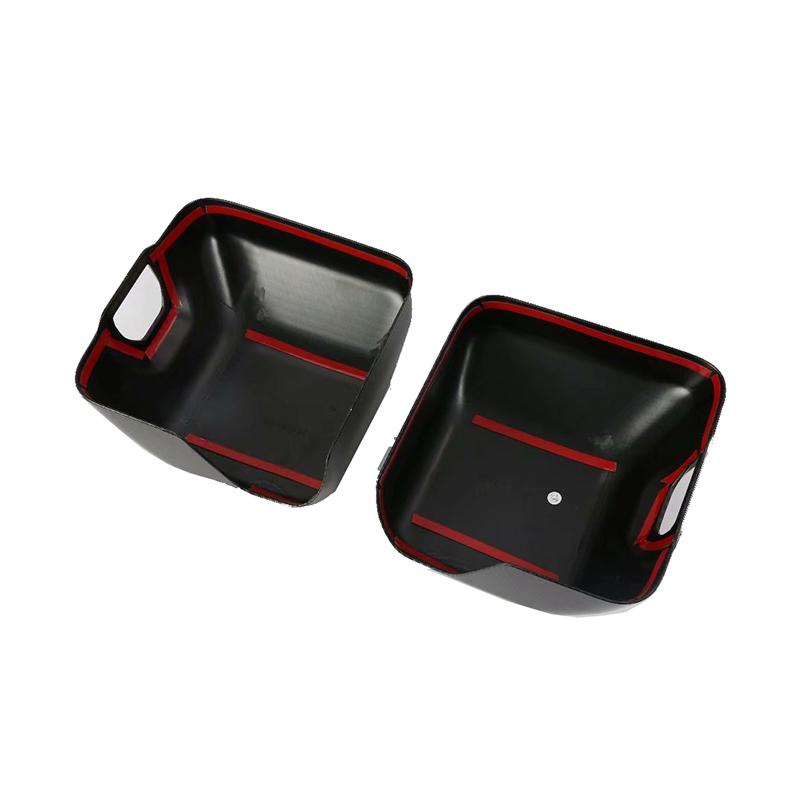 For Jeep Wrangler JL 2018  Side Door Mirror Wing Rear View Rearview Caps Carbon Fiber Style Trim Cover Molding Car Styling