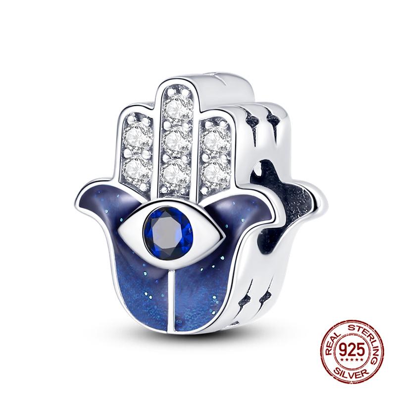 Original Charms Copper Devil'S Eye Series Charm Beads Fit 3Mm Original Bracelet For Women Diy Jewelry Gifts Making