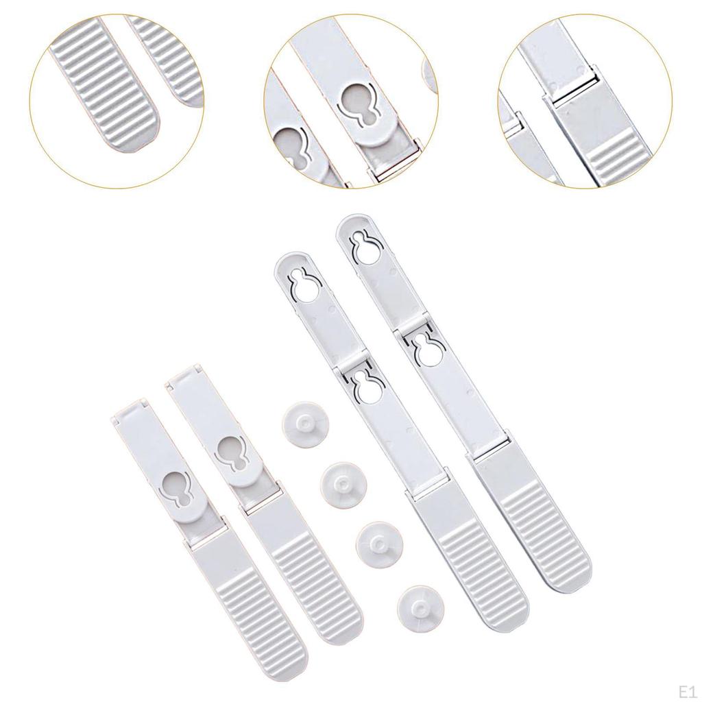 4 Bettlakenhalter, Faltbare Klemmen, Befestigungen, Starker Halt, Spannbettlaken-Bänder, Halter, Rutschfest