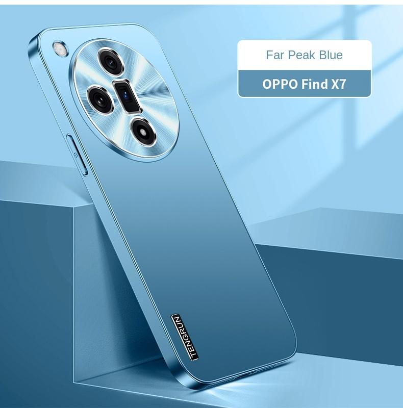 For OPPO Find X7 X7 Ultra electroplated metallic matte camera full protection shockproof phone case