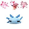 New Axolotl Cute Animal Salamander Plush Doll Hexagonal Dinosaur Doll Home Decor Gift 30cm