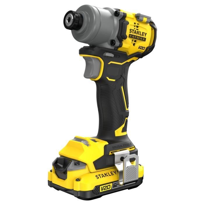 Visseuse a impact sans fil - 18V - STANLEY FATMAX V20 - SFMCF830D2K-QW - Brushless - 230Nm - 2 batteries 2 Ah + chargeur 1,25 A