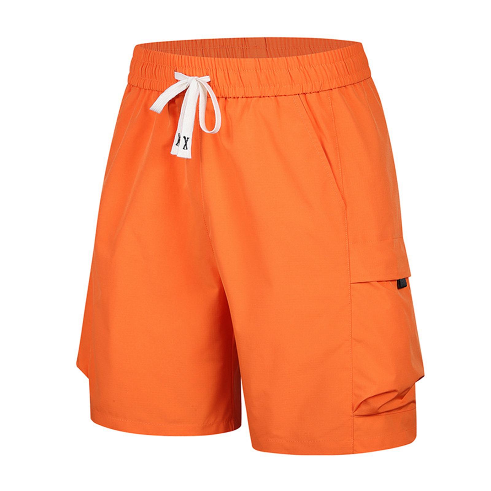 

Men s Casual Pocket Workwear Outdoor Hiking Pants L оранжевый